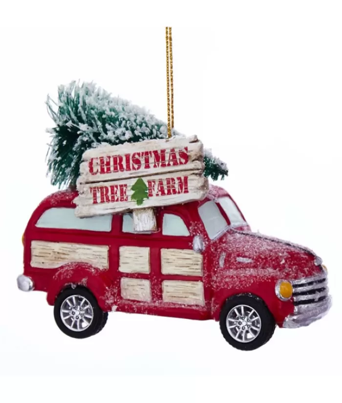 Cheap Red Truck With ''Christmas Tree Farm'' Ornament Miscellaneous