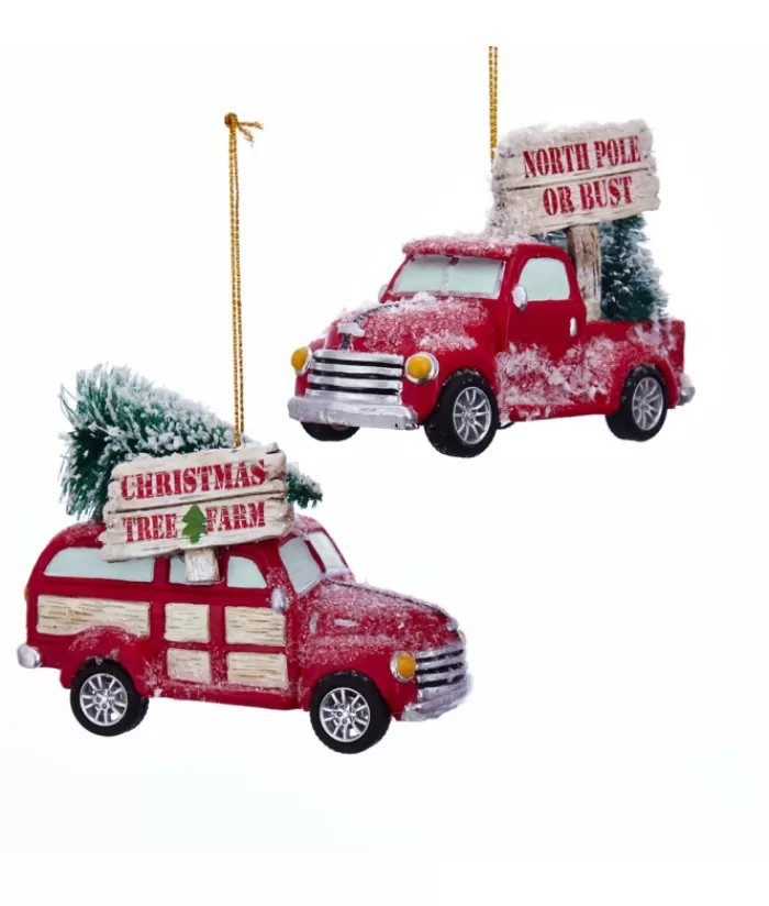 Cheap Red Truck With ''Christmas Tree Farm'' Ornament Miscellaneous