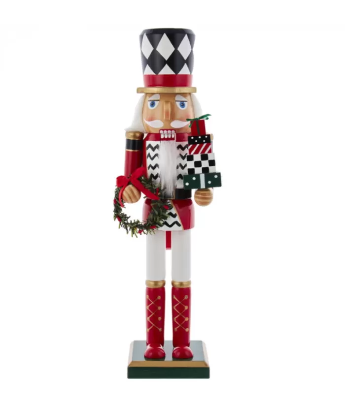 Boutique de Noël Ballet & Nutcrackers*Red, White And Black Nutcracker 15" Tall