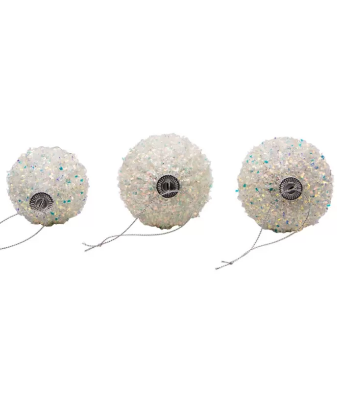 Boutique de Noël Winter Wonderland*Round, Onion And Filial Style Silver Ball Ornaments, 80Mm