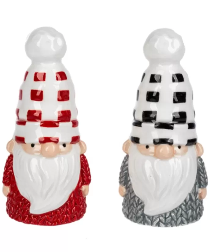 Best Rustic Gnomes, Salt And Pepper Shaker Set/Cruet Set Christmas Dishes