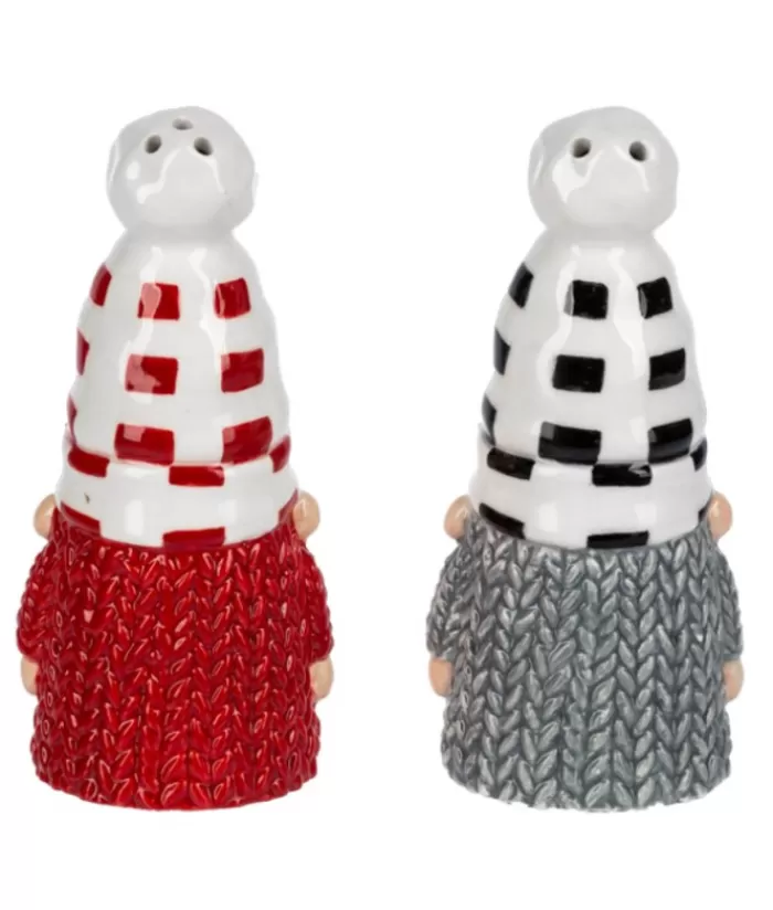 Best Rustic Gnomes, Salt And Pepper Shaker Set/Cruet Set Christmas Dishes