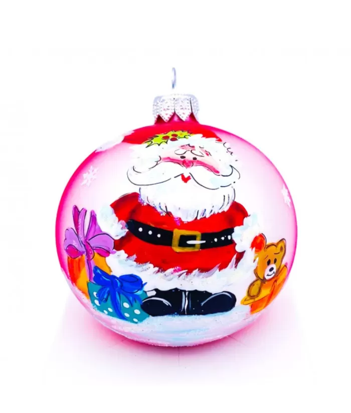 Boutique de Noël Importations From Poland*Santa Claus Glass Ornament