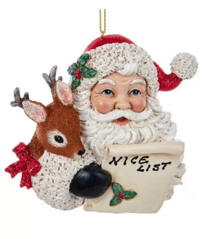 Shop Santa Holding A Nice List Ornament Animals