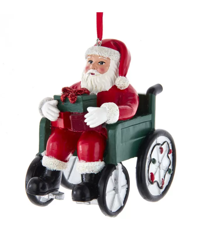 Cheap Santa In Wheelchair Ornament Angels & Santas