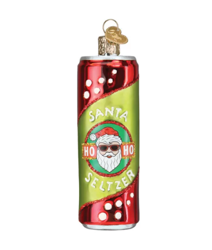 Best Sale Santa Seltzer, Glass Ornament Foody & Drinks