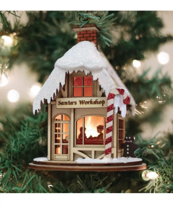 Boutique de Noël Rustic*Santa'S Workshop Ornament