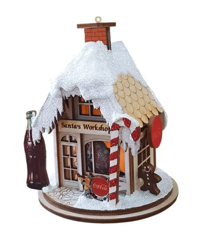 Flash Sale Santa'S Workshop With Coca Cola Signage Angels & Santas