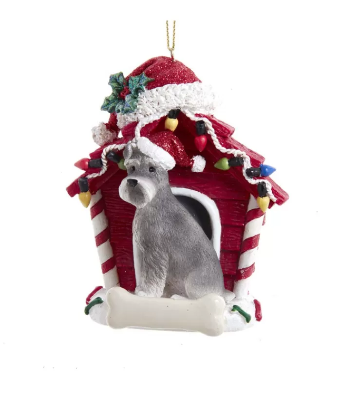 Cheap Schnauzer Ornament With Doghouse Dogs