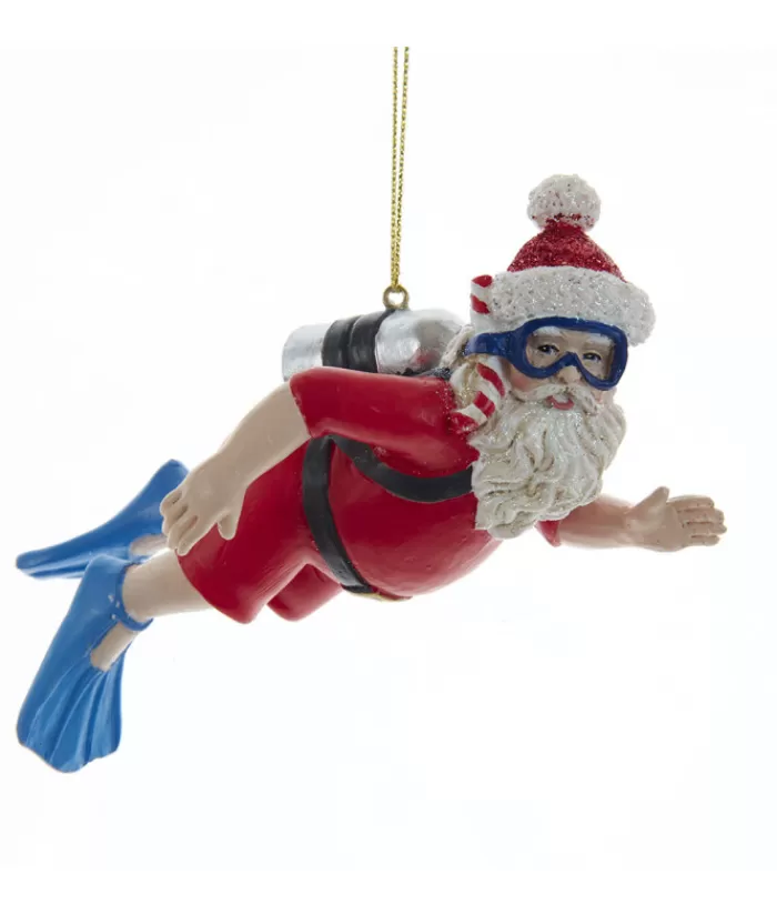 Online Scuba Diving Santa Ornament Hobbies & Professions