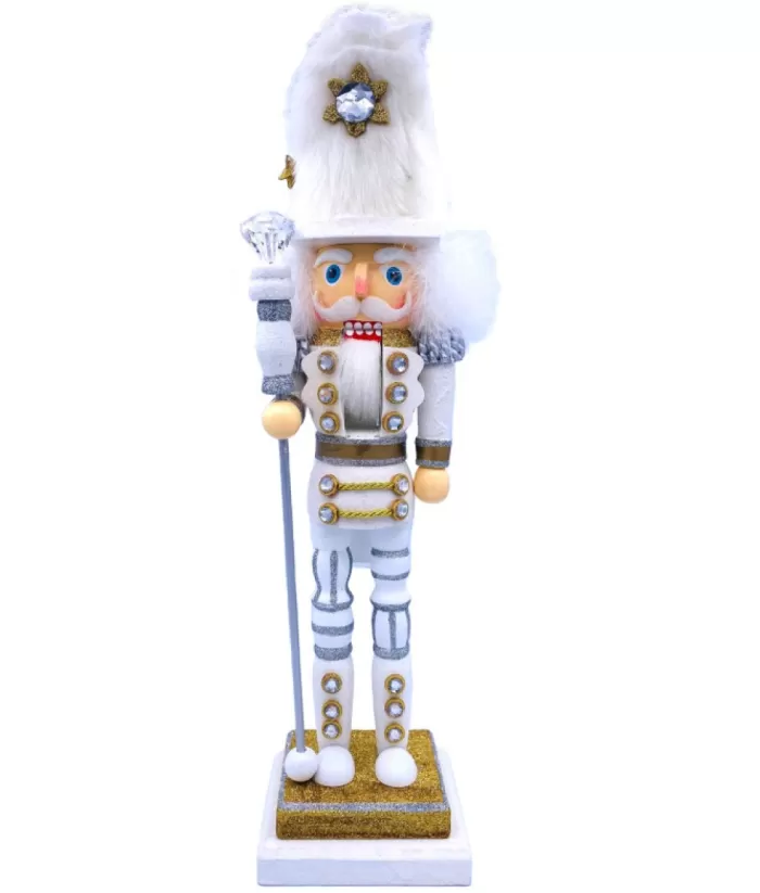 Boutique de Noël Winter Wonderland*Silver And Gold Nutcracker 18" Tall