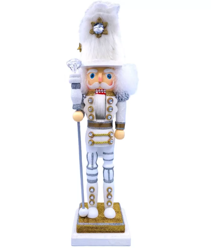 Cheap Silver And Gold Nutcracker 18" Tall Miscellaneous