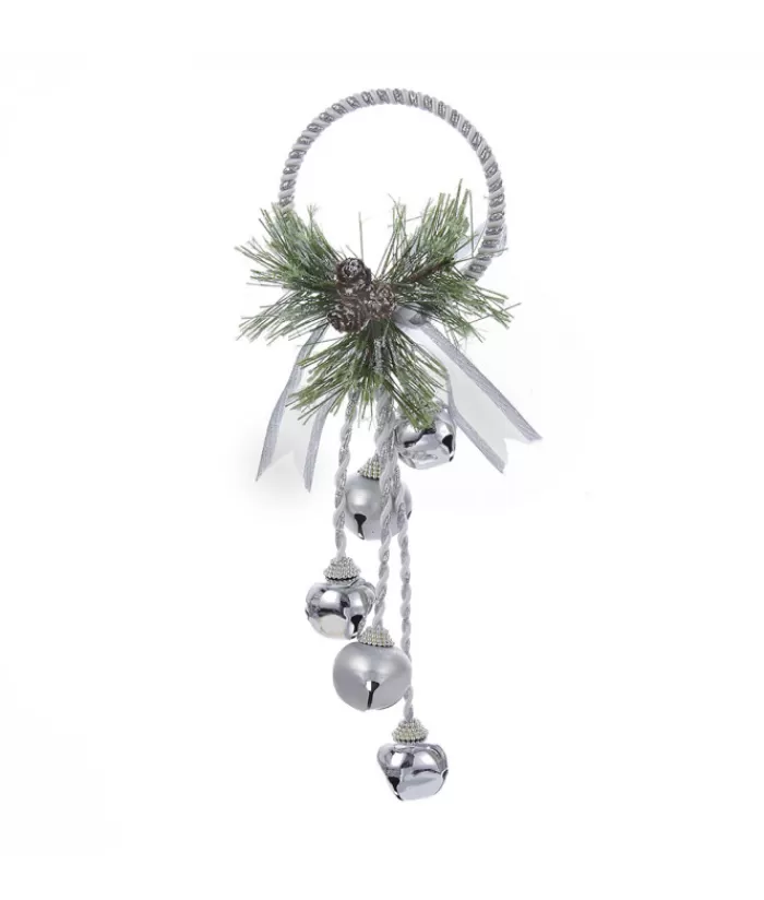 Flash Sale Silver And White Bell Door Hanger Bells