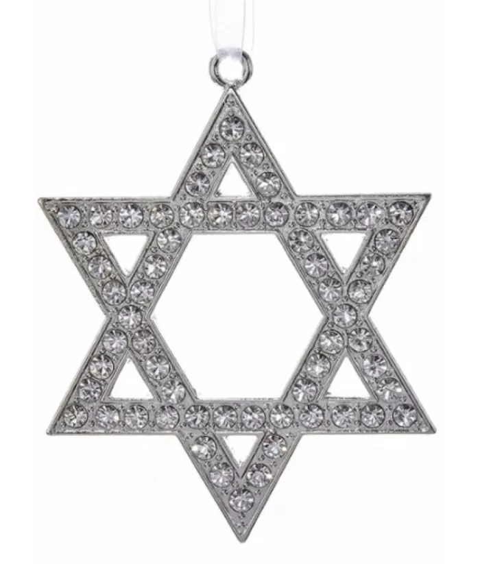 Boutique de Noël Religion*Silver Star Of David Ornament