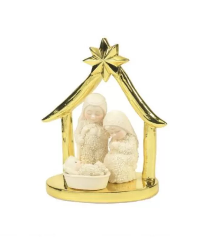 Boutique de Noël Religion*Snowbabies Gold Nativity