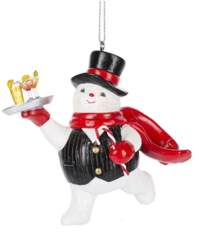 Flash Sale Snowman Bartender, Happy Hour, Ornament Snowmen