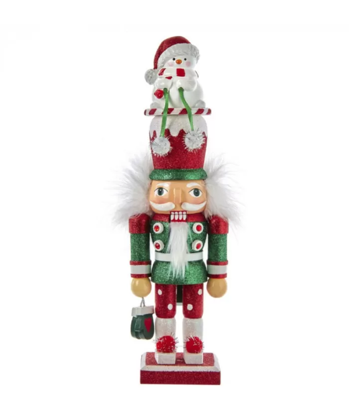 Boutique de Noël Winter Wonderland*Snowman Hat Nutcracker 12" Tall