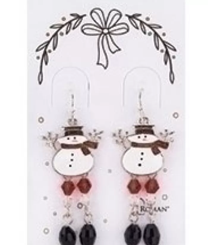 Boutique de Noël Winter Wonderland*Snowman Shaped Earrings.