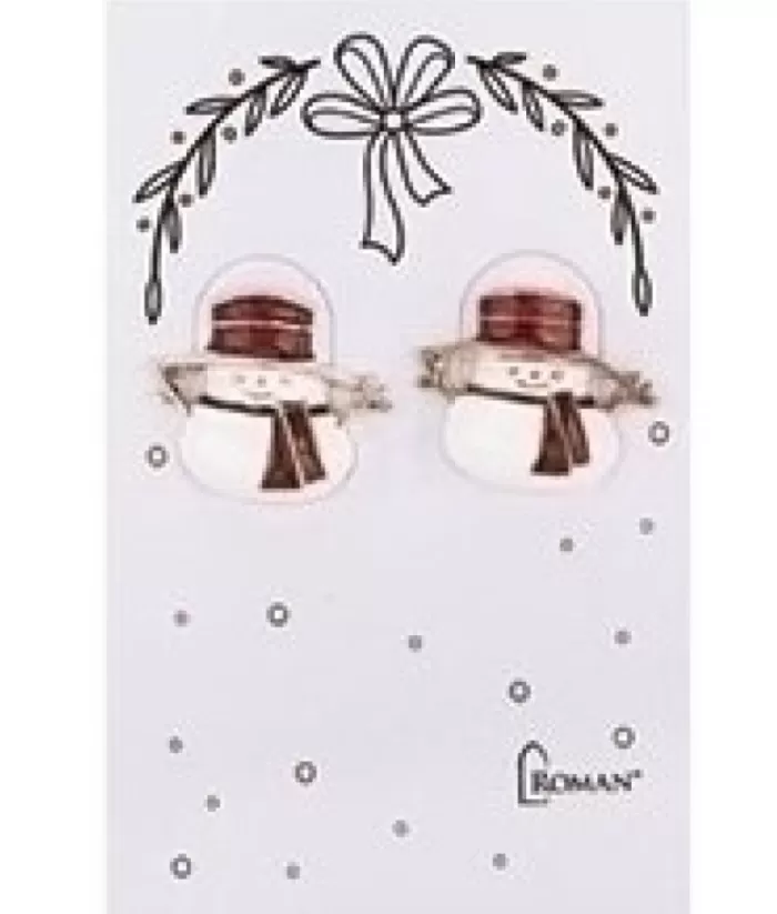 Boutique de Noël Winter Wonderland*Snowman Shaped Earrings.