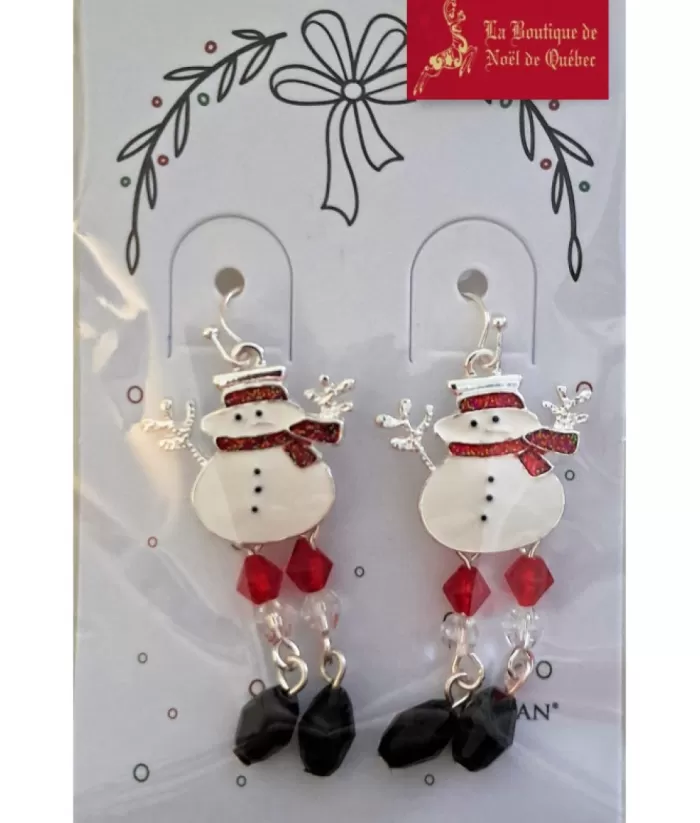 Boutique de Noël Winter Wonderland*Snowman Shaped Earrings.