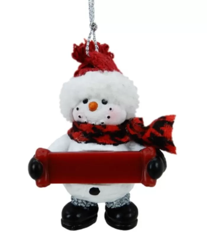 Boutique de Noël Family & Friends*Snowman With Banner, Personalisable Ornament