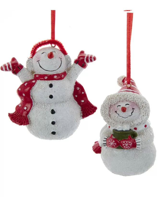 Fashion Snowman With Hot Chocolate Ornament Snowmen