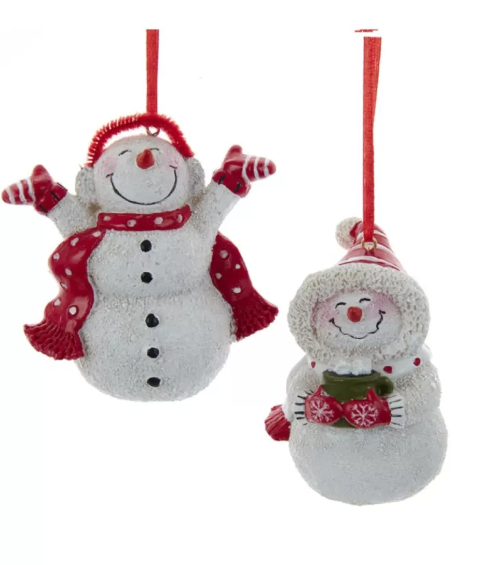 Boutique de Noël Christmas Classics*Snowman With Red Scarf Ornament