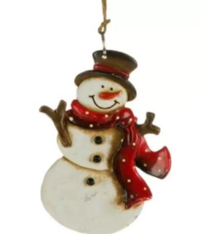 Hot Snowman With Scarf Ornament Snowmen