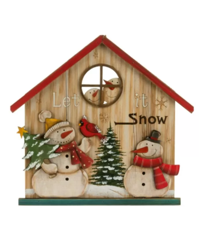 Boutique de Noël Rustic*Snowman Wooden House