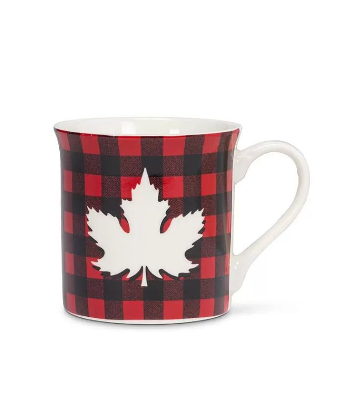 Sale Souvenir Mug, Buffalo Plaid With Maple Tableware Souvenirs