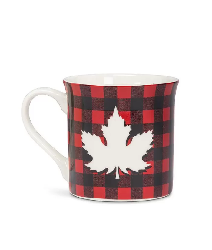 Sale Souvenir Mug, Buffalo Plaid With Maple Tableware Souvenirs