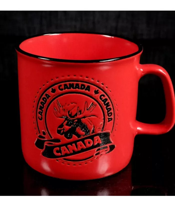 Best Sale Souvenir Mug Canada Moose Red, 10Oz Tableware Souvenirs