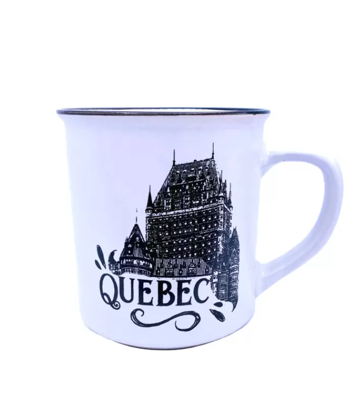 Sale Souvenir Mug, Vintage Quebec, 14 Oz Tableware Souvenirs