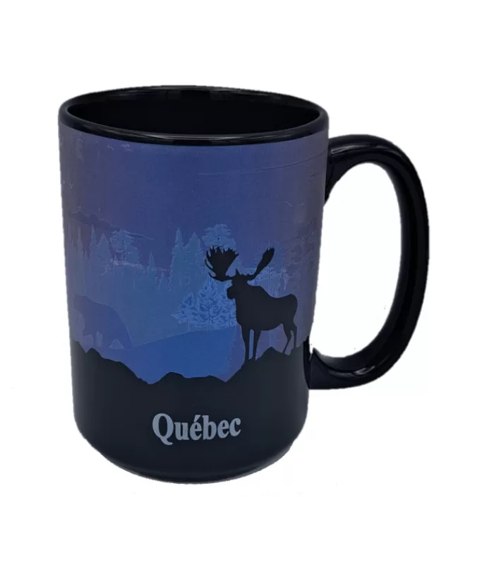 Best Sale Souvenir Of Canada, Forest Design, Blue Tableware Souvenirs