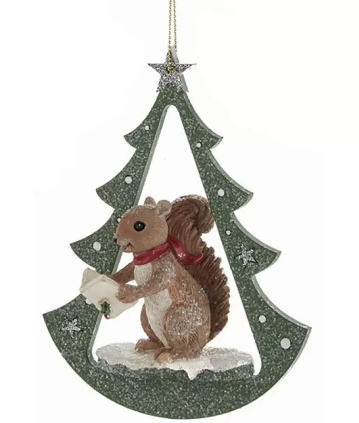 Boutique de Noël Enchanted Forest*Squirrel In Arch Ornament