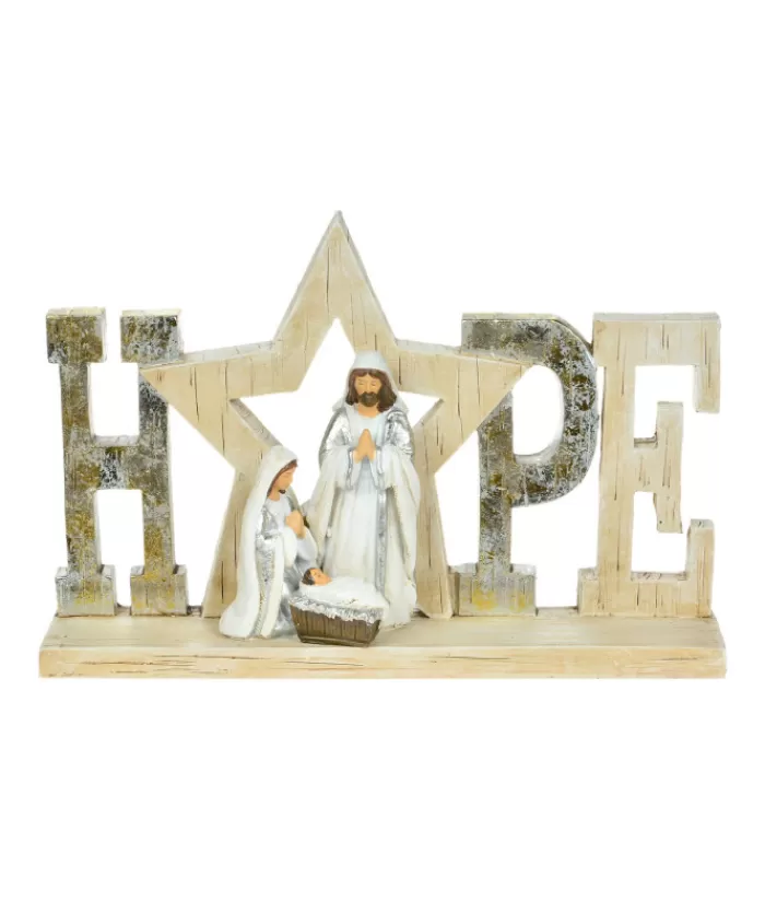 Sale Table Decor, The Holy Family, With Message Of "Hope" Miscellaneous