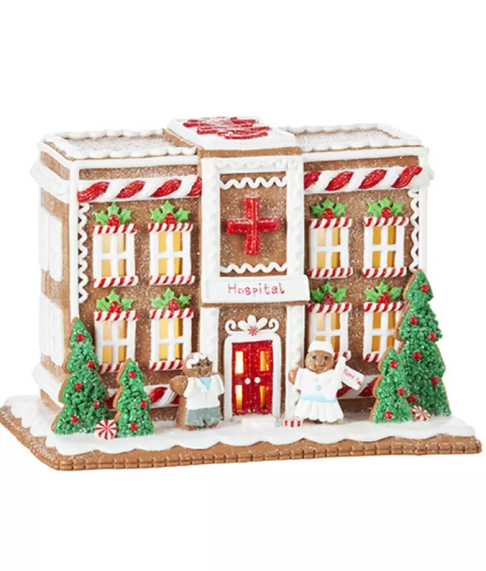 Boutique de Noël Ginger Bread Houses*Table Ornament, Gingerbread Hospital