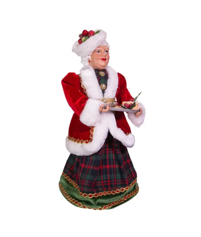 Boutique de Noël Santa'S Workshop*Table Ornament, Mrs. Claus With Treats