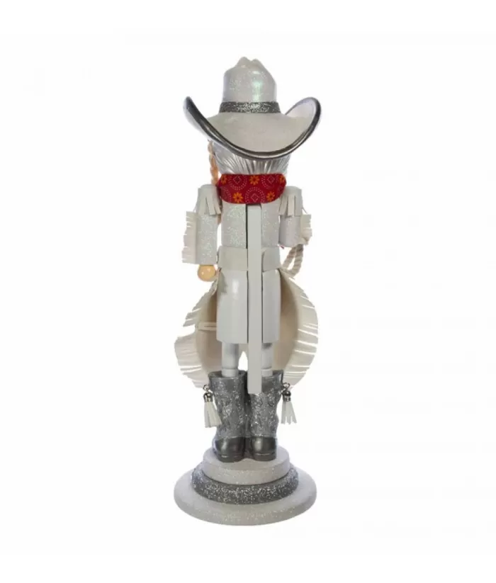 Boutique de Noël Farm House & Western*Table Ornament, Nutcracker Cowgirl, 18" Tall