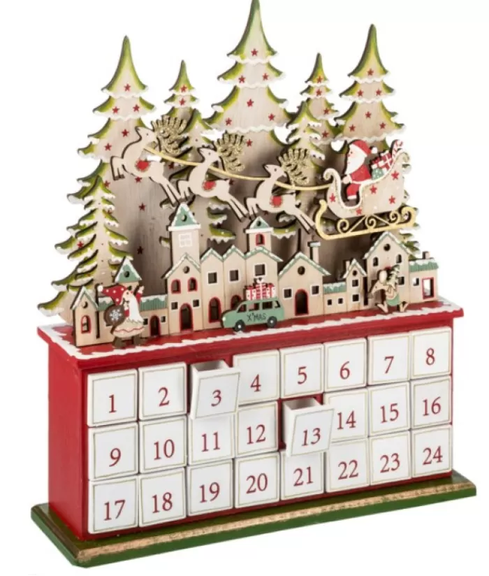 Store Table Piece, Elegant Decorative Advent Calendar, Led Lighting Miscellaneous