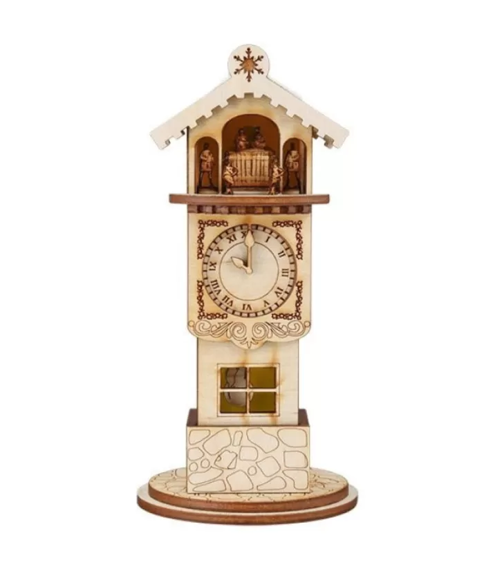 Boutique de Noël Nordic Villages*Table Piece, Ginger Bread Clock Tower