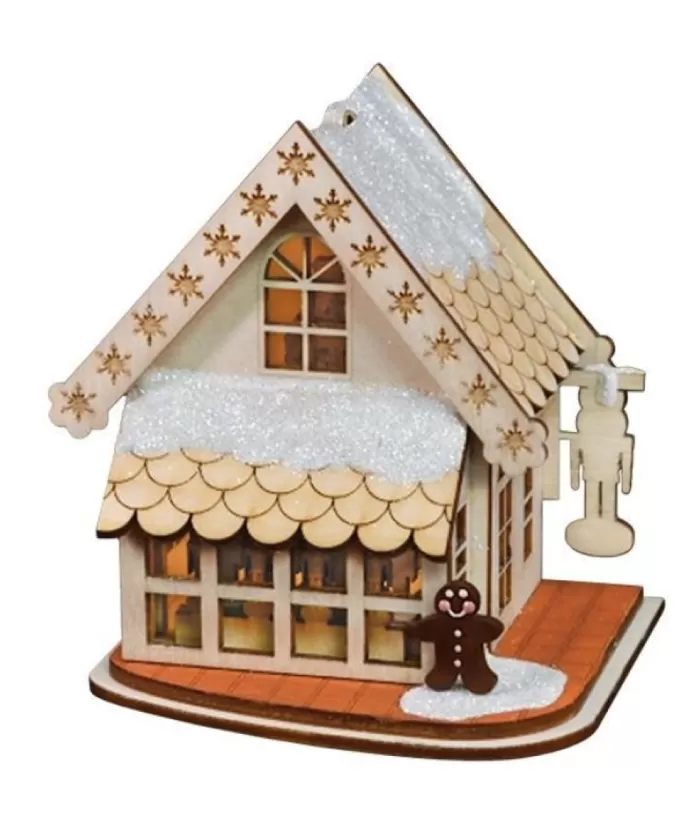 Boutique de Noël Nordic Villages*Table Piece, Led Lit, Nutcracker Workshop