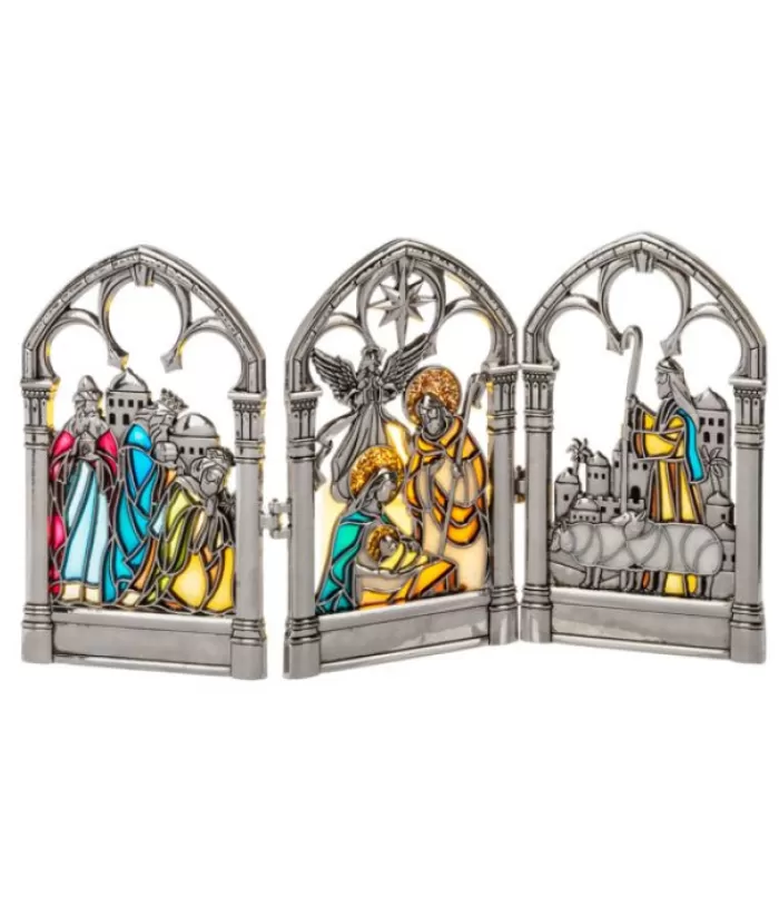 New Table Piece, Nativity Scene In Triptych Form Miscellaneous