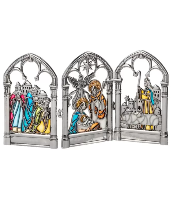 New Table Piece, Nativity Scene In Triptych Form Miscellaneous