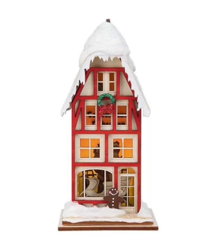 Boutique de Noël Nordic Villages*Table Piece Ornament, Tannenbaum Toboggan House