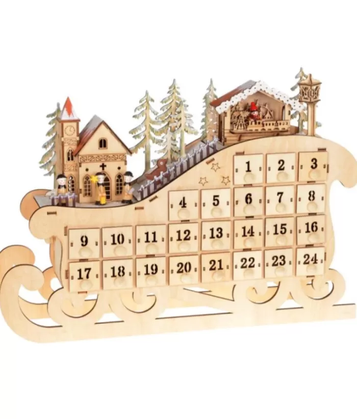 Boutique de Noël Miscellaneous*Table Piece, Ornament, Wooden Advent Calendar