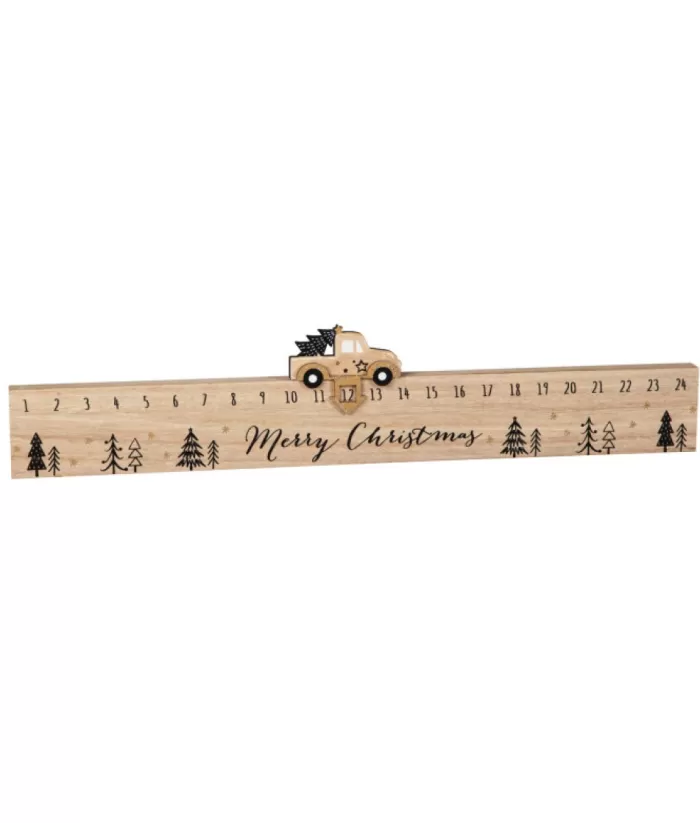 Boutique de Noël Rustic*Table Piece, Ornament, Wooden Advent Calendar