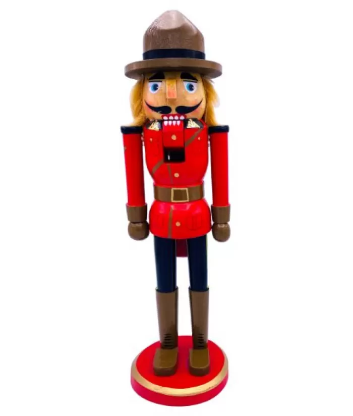 Hot Table Piece, Rcmp Mountie, 15" Tall Nutcracker Souvenirs Ornaments