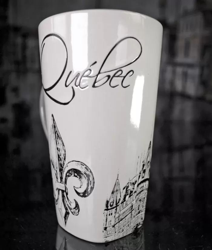 Outlet Tall Mug, Souvenir, Fleur De Lys Design Tableware Souvenirs