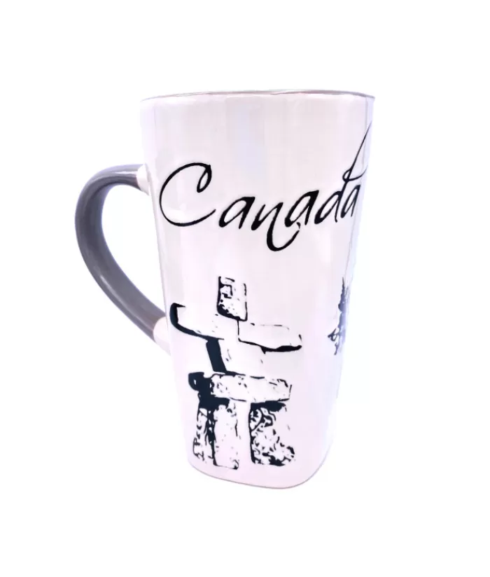 Cheap Tall Mug, Souvenir, Inukshuk Design Tableware Souvenirs